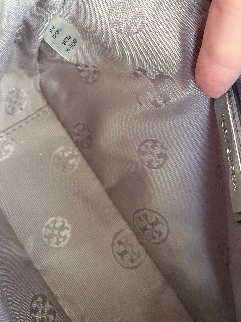 Tory Burch Gray Tassel Crossbody Bag - Picture 4 of 4
